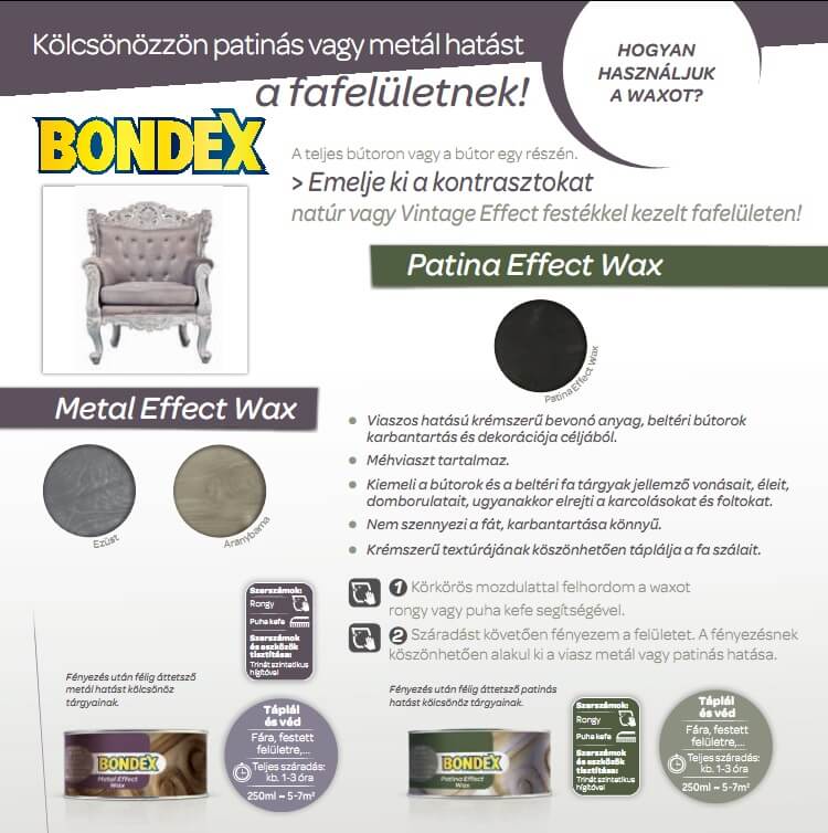 Bondex wax termékeinek bemutatása