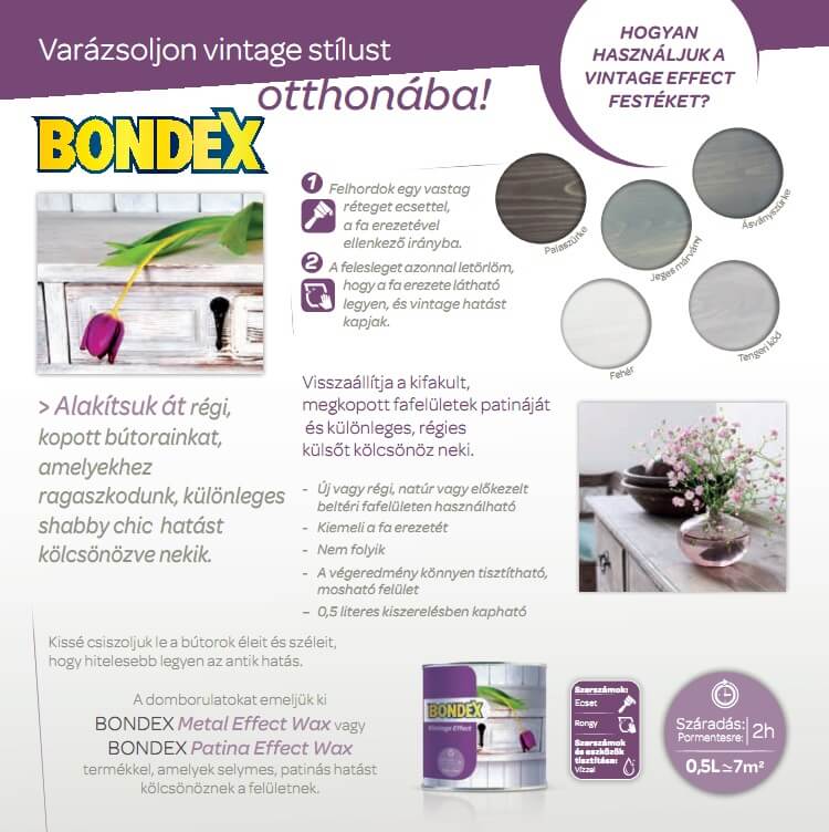 Bondex vintage termék bemutatása